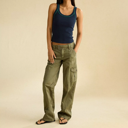 Form‑Fitting Scoop Neck Ribbed Women’s Camisole Tank