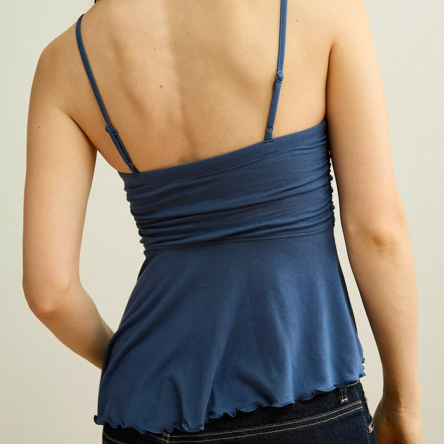 Fitted Asymmetrical‑Hem Modal Women’s Camisole
